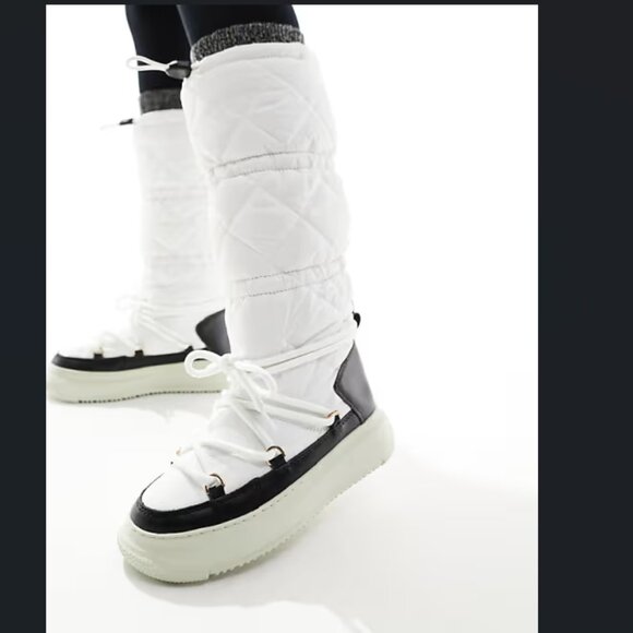 NEW PAJAR Gravita Waterproof High Pull On Boots IN white for women 1225 10m5 - Picture 1 of 10